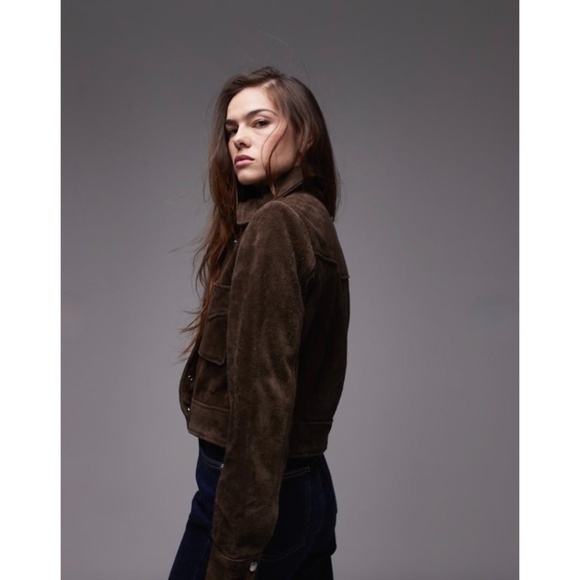 Mango Brown Suede Jacket - Picture 2 of 16